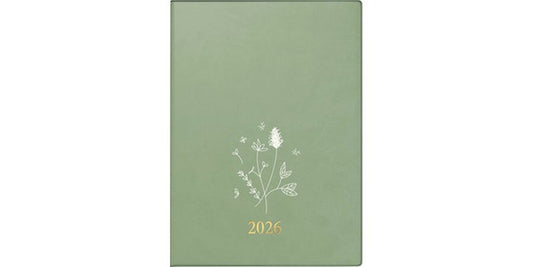 Simplex Agenda hebdomadaire Ladytimer 10 x 14 cm, 2026, Vert olive