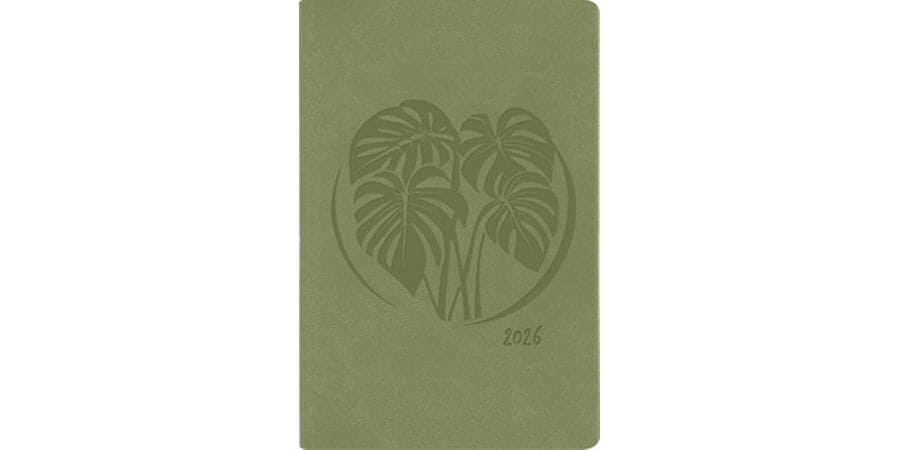Simplex Agenda hebdomadaire Ladytimer 7,5 x 11,2 cm, 2026, Vert olive