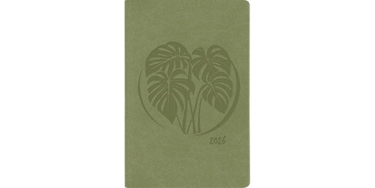 Simplex Agenda hebdomadaire Ladytimer 7,5 x 11,2 cm, 2026, Vert olive