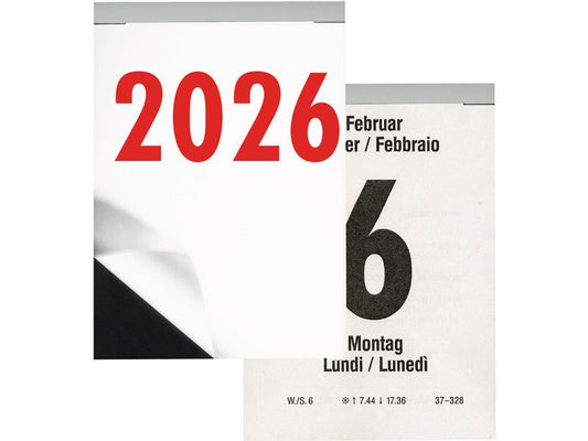 Biella Calendario da strappare 9.8 x 14.2 cm, vertical, 396 feuilles