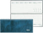 Biella Agenda de table Seplana Bleu foncé, 29.8 x 11.7 cm