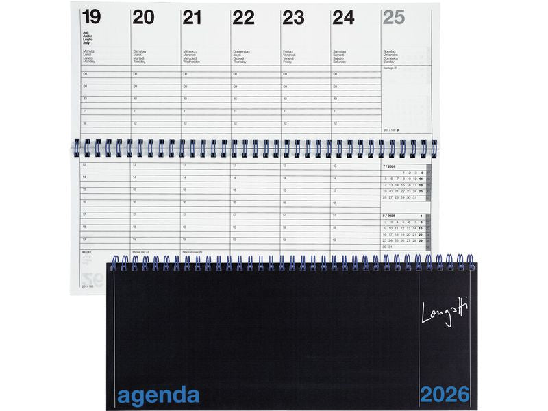 Biella Agenda de table Longatti 29.8 x 11.7 cm