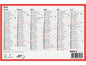 Biella Calendrier tableau A5, 6 mois par page