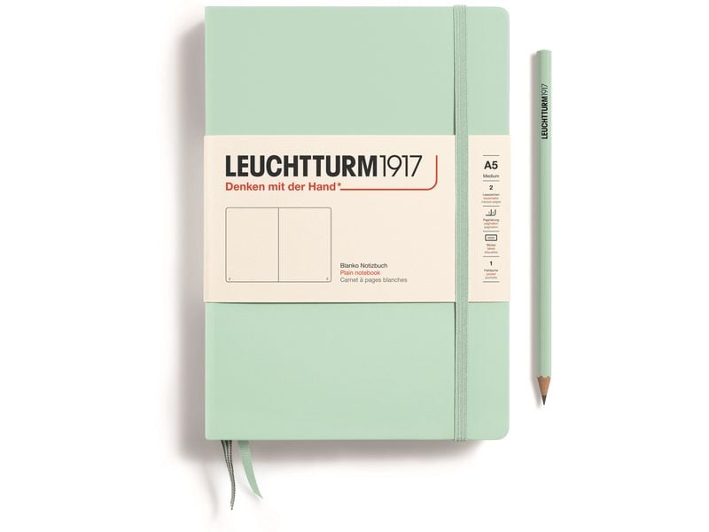 Leuchtturm Bloc-notes Medium A5, Vierge, Menthe