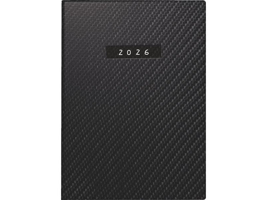 rido idé Agenda de poche Technique III Carbon 2026, Noir