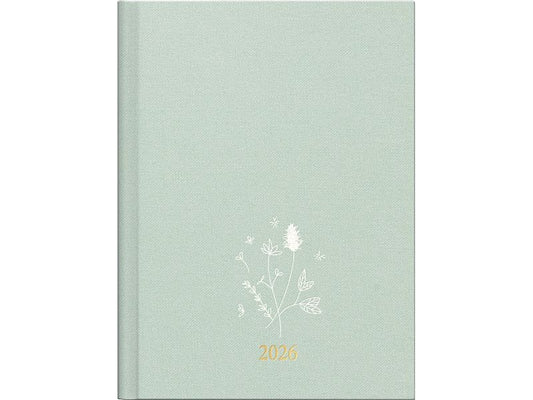 rido idé Agenda hebdomadaire Design Line Fleur, 2026, Turquoise