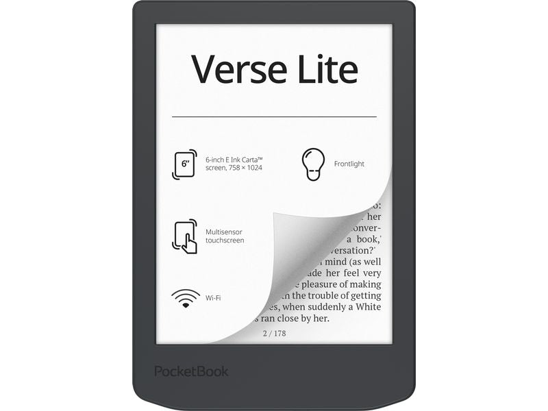 PocketBook Lecteur E-Book Verse Lite Gris nuit