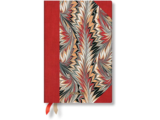 Paperblanks Agenda hebdomadaire Mini Rubedo Juillet 25-Décembre 26, horizontal