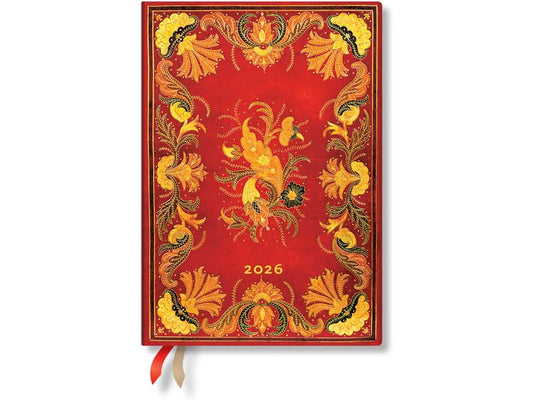 Paperblanks Agenda journalier Midi Fiametta 1 semaine sur 2 pages, horizontal