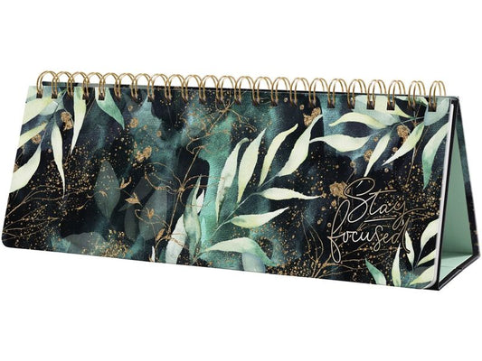 Jolie Agenda settimanale Non daté, Glamorous Leaves Plante, Multicolore