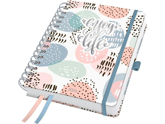 Jolie Agenda hebdomadaire Inspire, Rose Inspiration 2026, Multicolore