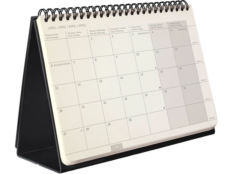 Sigel Calendriers de table Conceptum 21.3 x 22cm, 2026, Noir