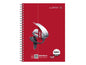 Ursusgreen Bloc-notes Red Note Spiral A4, 80 feuilles, quadrillé