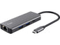 Trust Station d'accueil Adaptateur multi-ports USB-C 6 en 1 - Argenté