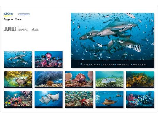 Korsch Verlag Calendrier illustré Magie des mers 2026