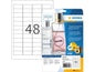 HERMA Etiquettes en film 45.7 x 21.2 mm, 25 feuilles