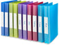 Rapesco Classeur A4 à 2 anneaux 41.5 cm, Multicolore, 10 pièces