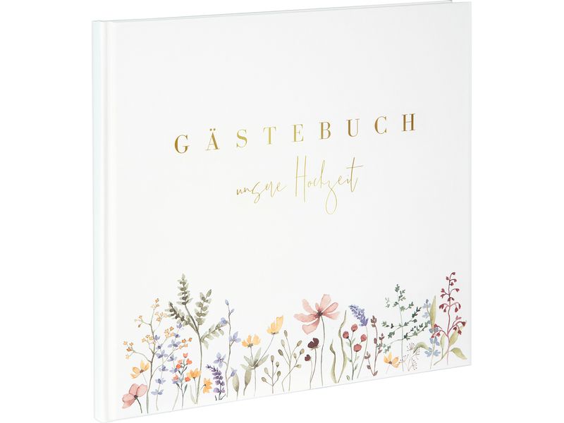 Goldbuch Livre d’or Amour des fleurs 24.5 x 22.5 cm, 100 pages