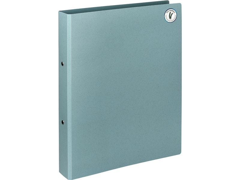 Kolma Classeur à anneaux Paille de blé A4, 2 anneaux, bleu