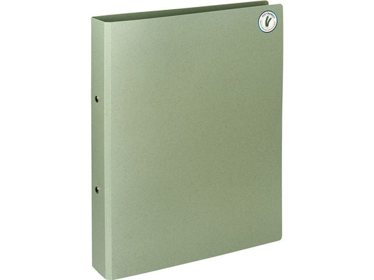 Kolma Classeur à anneaux Paille de blé A4, 2 anneaux, vert