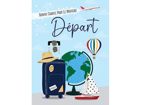 Cart Carte de félicitations Depart A4