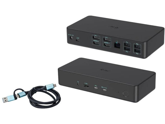 i-tec Station d'accueil USB 3.0 / USB-C / Thunderbolt 3 Professional 2x 4K Gen. 2 + PD 100 W