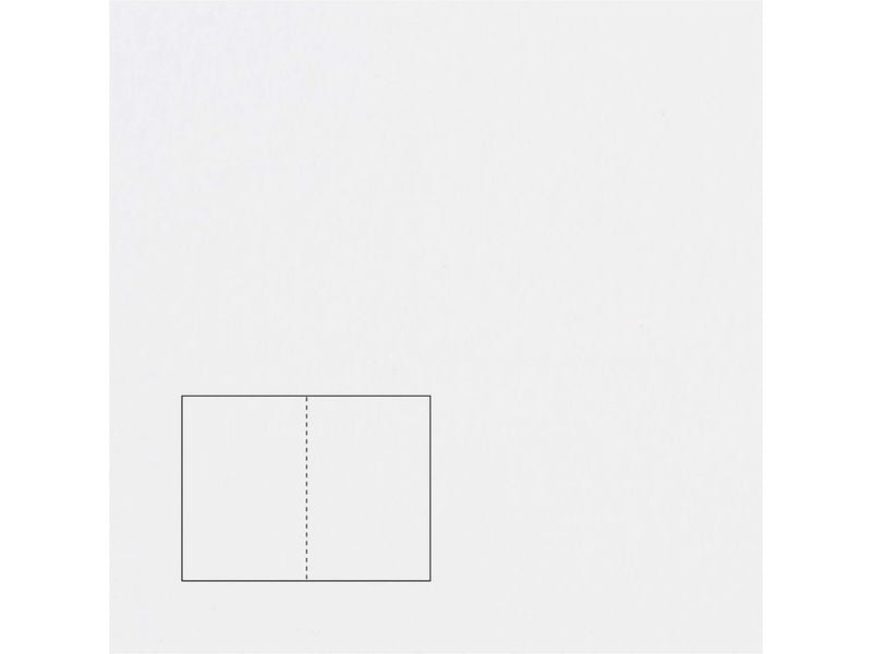 Rico Design Paper Poetry Essentials Carte à volet A5, extra-blanc