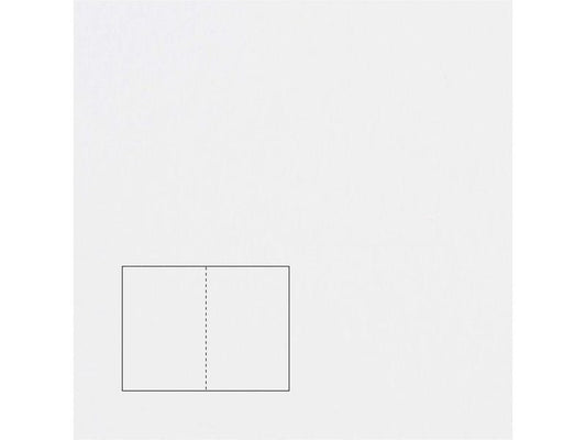 Rico Design Paper Poetry Essentials Carte à volet A5, extra-blanc