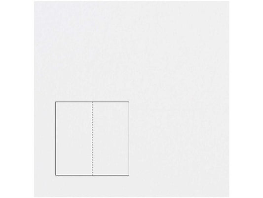 Rico Design Paper Poetry Essentials DL Carte à volet A6, extra-blanc