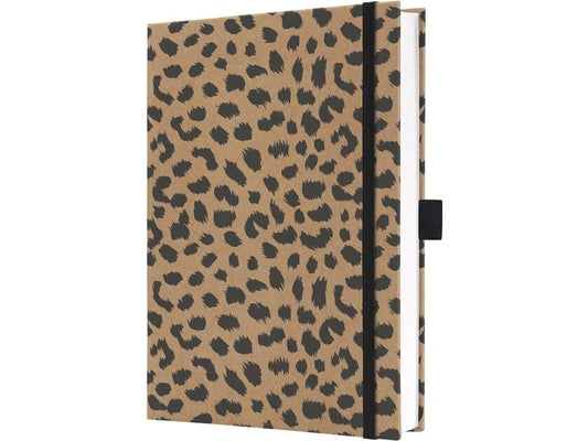 Jolie Bloc-notes Pure Cheetah, A5, À lignes, Brun/Noir