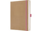 Jolie Bloc-notes Rose pur, A5, Vierge, Brun/Rose
