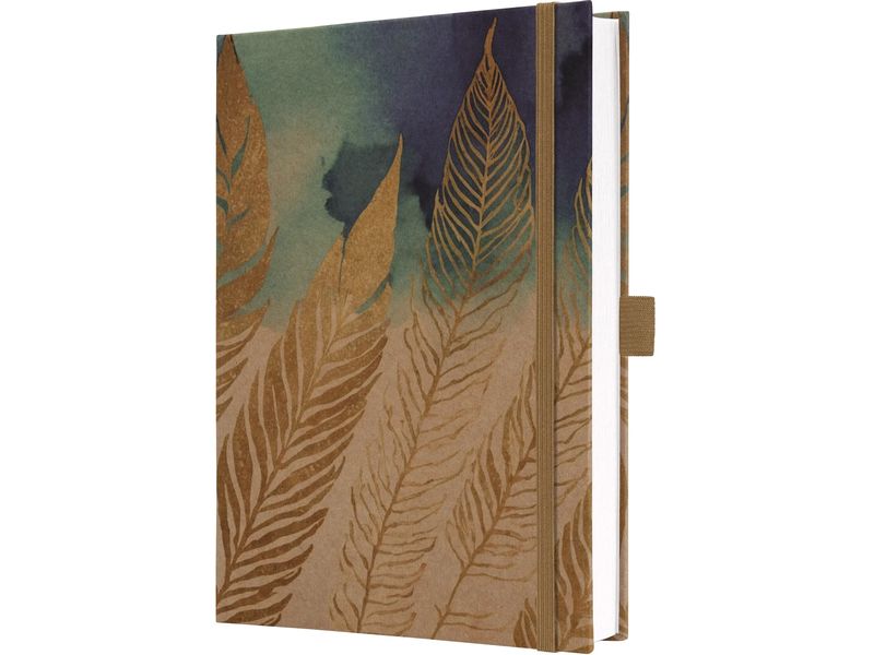 Jolie Bloc-notes Pure Feathers, A5, À lignes, Brun