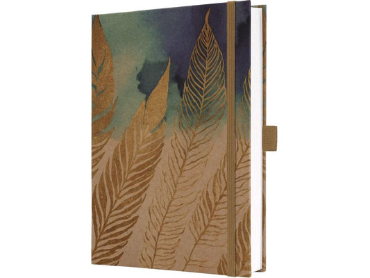 Jolie Bloc-notes Pure Feathers, A5, À lignes, Brun