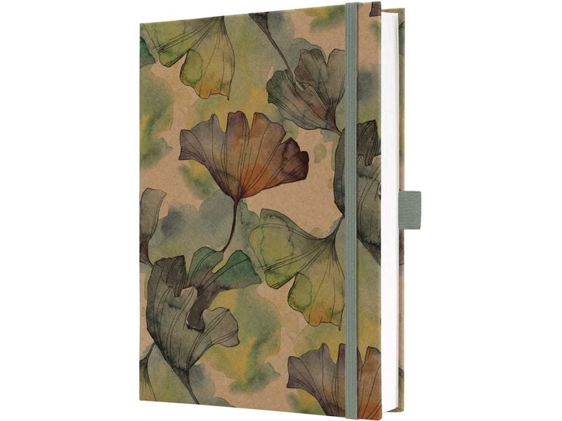 Jolie Bloc-notes Ginko pur, A5, À lignes