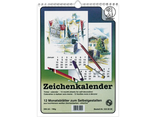 URSUS Calendrier de dessin A4