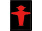 Nostalgic Art Carte postale Ampelmann Rouge/Noir