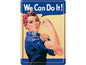 Nostalgic Art Carte postale We Can Do It Multicolore