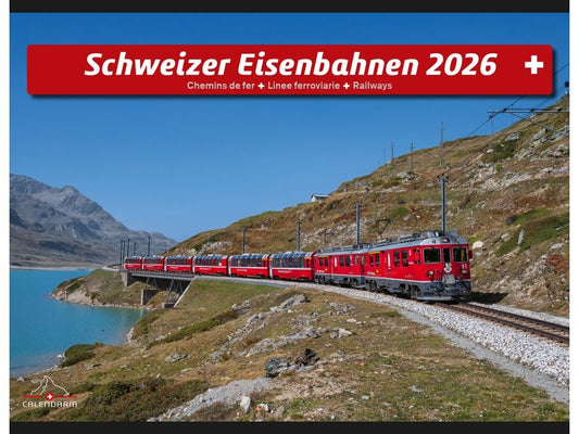 Calendaria Calendrier Chemins de fer suisses 2026