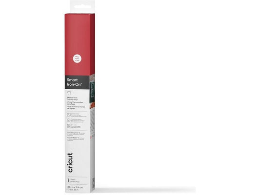 Cricut Film thermocollant Smart Iron-On 33 x 91.4 cm, Rouge
