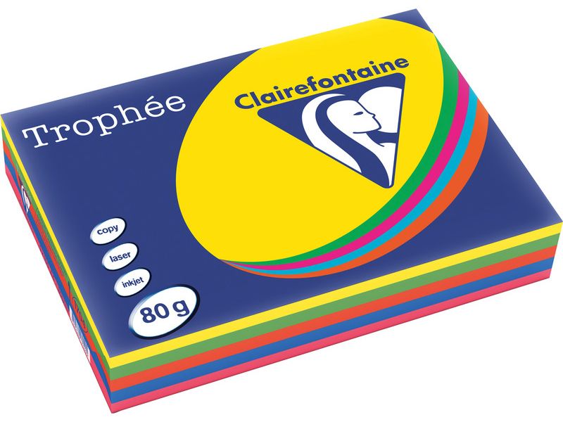 Clairefontaine Papier pour imprimante Trophée A4, Intense, 80 g/m², 500 Feuille
