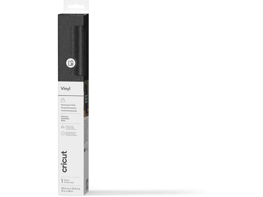 Cricut Film de vinyle Brillance permanente 30.5 x 122 cm, 1 Pièce/s, Noir