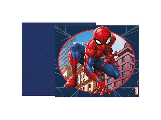 Amscan Carte de félicitations Marvel Spiderman 6 pièces