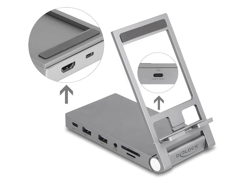 Delock Station d'accueil 4K HDMI / USB / Hub / SD / Micro SD / PD 3.0