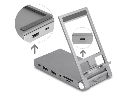 Delock Station d'accueil 4K HDMI / USB / Hub / SD / Micro SD / PD 3.0