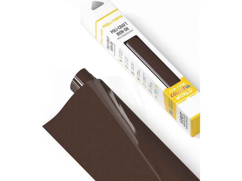 Poli-Tape Film thermocollant Poli-Flex turbo, 30.5 x 122 cm, marron