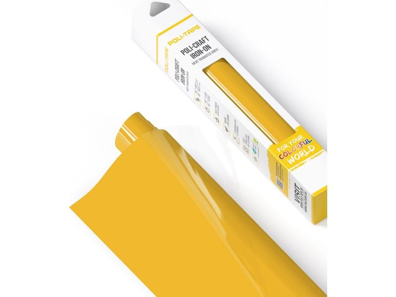 Poli-Tape Film thermocollant Poli-Flex turbo, 30.5 x 122 cm, jaune