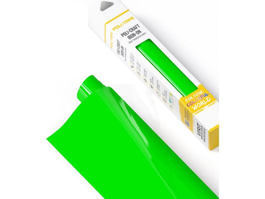 Poli-Tape Film thermocollant Poli-Flex turbo, 30.5 x 122 cm, vert fluo