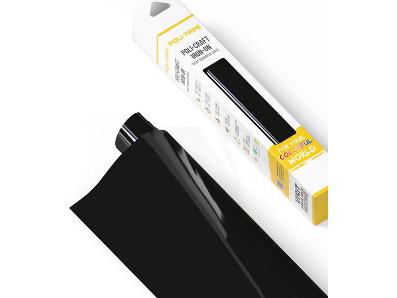 Poli-Tape Film thermocollant Poli-Flex turbo, 30.5 x 122 cm, noir