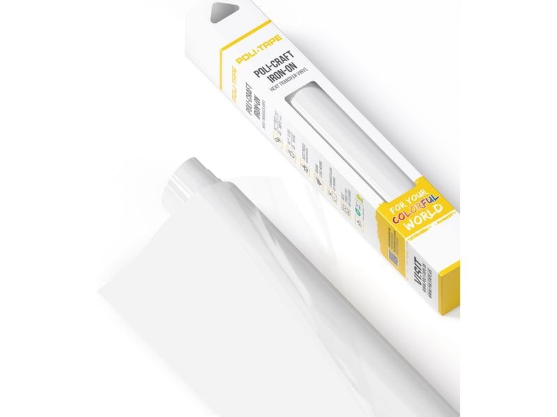 Poli-Tape Film thermocollant Poli-Flex turbo XL, 30.5 x 305 cm, blanc