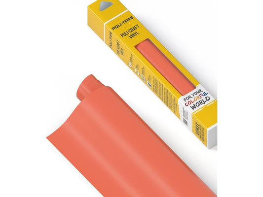 Poli-Tape Film de vinyle Permanent 30.5 x 183 cm, Abricot Crush mat